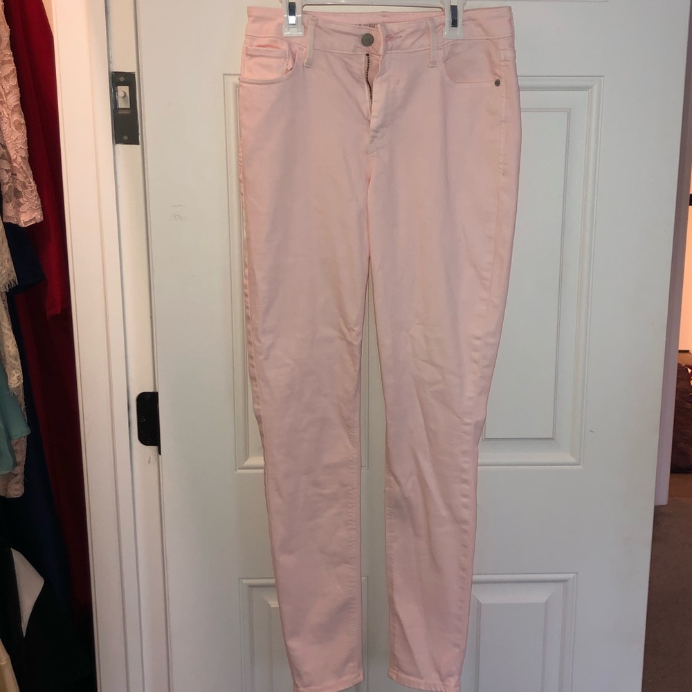 Old Navy pastel pink skinny jeans